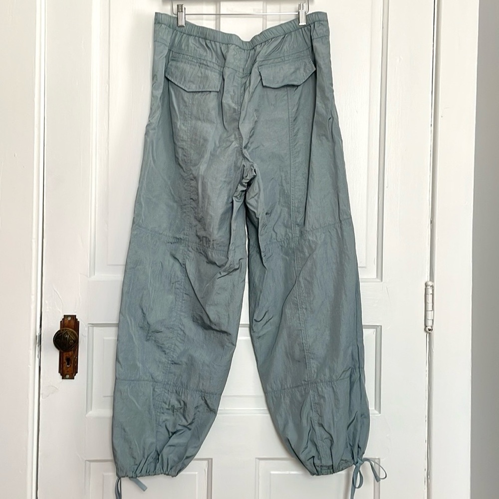 Cotton Candy Sage Drawstring Wide-Leg Cargo Pants - Picture 2 of 5